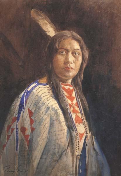 Percy Gray Indian Maiden (mk42) oil painting picture